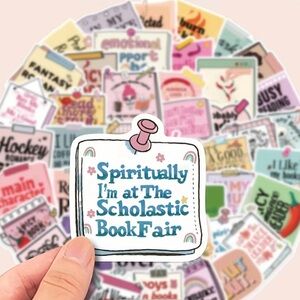 50 Book-Lovers Stickers (Ideal for Romantic Book-Lovers)